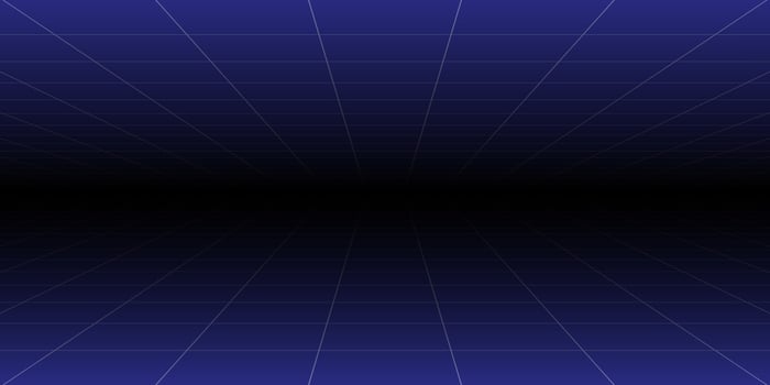 Retro neon cool background with 80s styled laser grid vector
