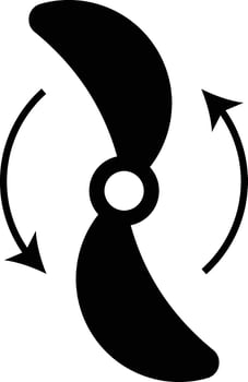 propeller icons. Cooling ventilator symbol. electric cooler wind sign. Wind blower sign. Conditioning equipment vector