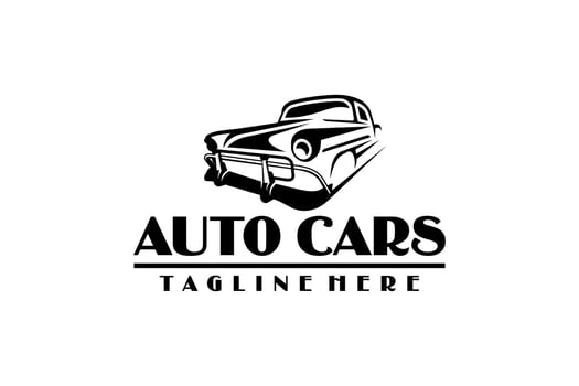 Classic Auto Car Vehicle Logo Design vector