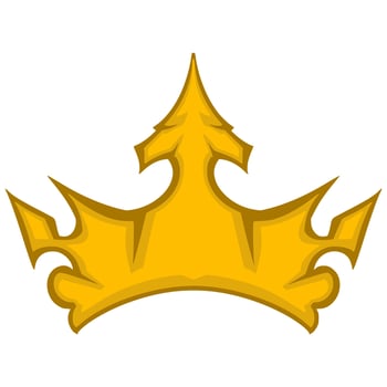 Logo Art Gold Crown Illustration vector