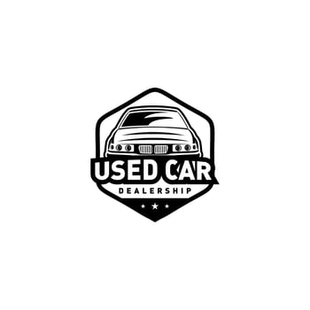 Vehicle used car graphic emblem design logo vector