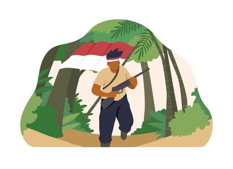 Indonesia Heroes Day vector