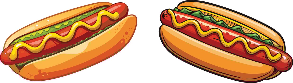 Hot dog clipart image vector
