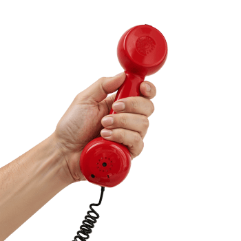 Vivid Scarlet Communication Handset Retro Era Nostalgia Connection Isolated Background png