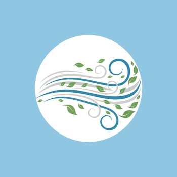 Fresh Wind and Nature Illustration. vector