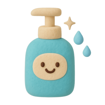 A blue bottle with a smiling face and water droplets png
