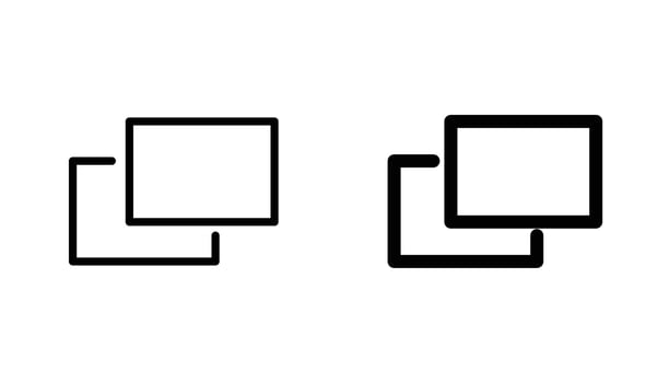 Pop up icon solid, filled outline icons vector
