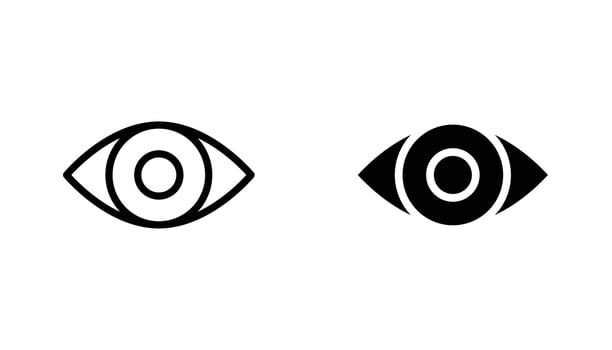 Show icon in editable stroke and flat illustrations vector