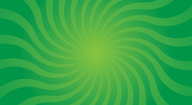 swirl rays green burst background design template vector
