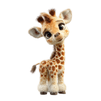 Cartoon Giraffe Standing png