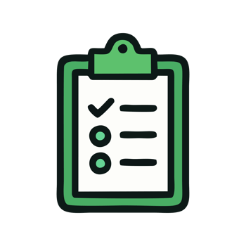 Checklist Clipboard Icon Green and Dark Teal Modern Flat Design Simple Task Management Business Organization Productivity Planning To Do List png