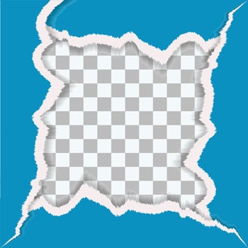 Torn Paper Effect with Transparent Center vector