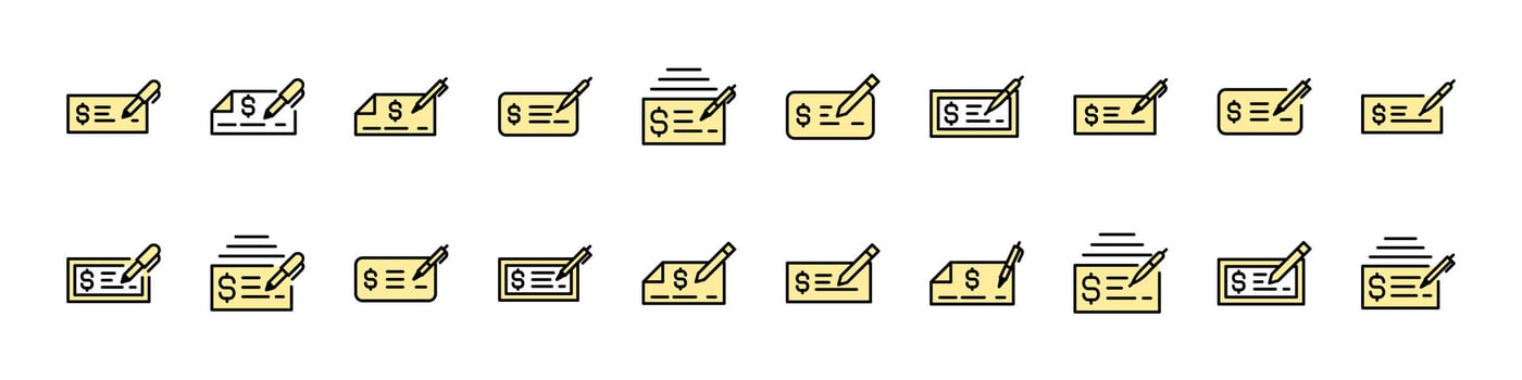 various check icons for finance vector