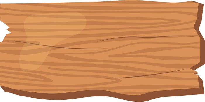 Wooden Sign Board Shape with Flat Design vector