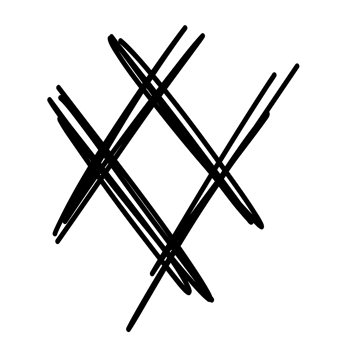 a black and white drawing of a cross png