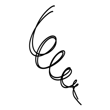 a handwritten word with a black and white drawing png