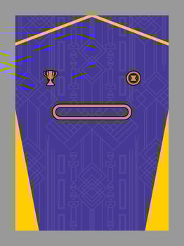 Soccer Jersey Template Purple and Yellow with Geometric Accents vector