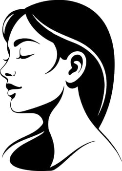 Minimalist Beauty Woman Logo Templates vector