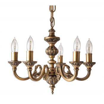 Vintage brass chandelier with ornate detailing and candle like bulbs, perfect for adding elegance to any room. Its intricate design enhances ambiance beautifully png