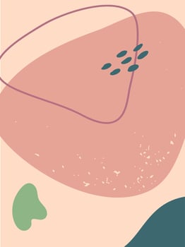Pastel colors and curved lines create a soothing and contemporary aesthetic, suitable for various design projects seeking a touch of modern art vector