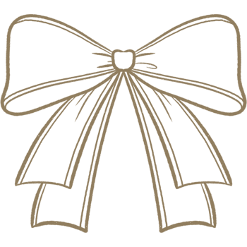 Formal Brown Outline cute bow ribbon for coloring decoration celebrating party gift valentine coquette love png