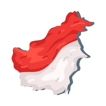 Illustration of Map of Kalimantan Island vector
