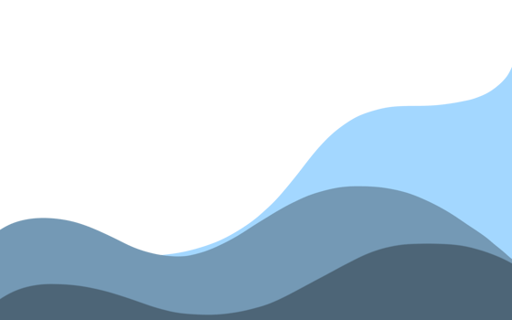 Wave wavy curve element design blue ocean art png