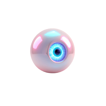 Cute 3D AI Eye png