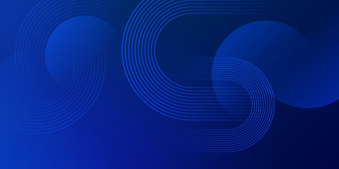 Abstract blue geometric design vector