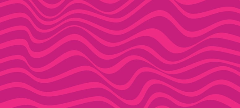 Wavy line pattern in vibrant pink shades forming abstract flowing background with modern curved shapes vector