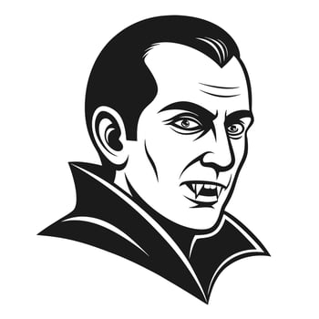 terrible Vampire face vector