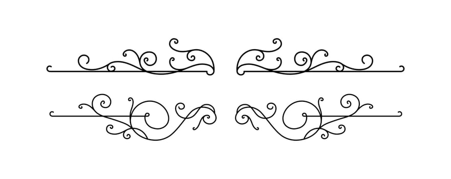 ornaments collection in vintage style art on white background vector