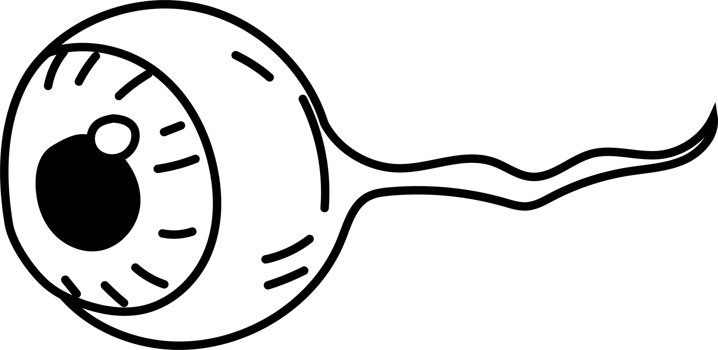 Eyeball Halloween Doodle Clipart png
