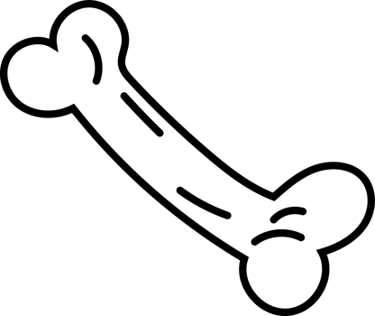 Halloween Bone Doodle Clipart png