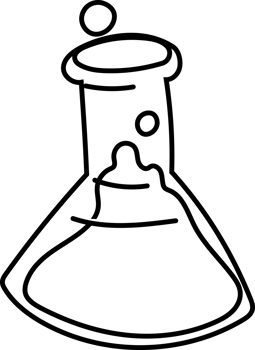 Potion Bottle Halloween Magic Line Art Clipart png