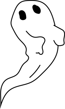 Cute Floating Ghost png