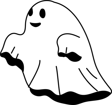 Creepy Ghost Side View png