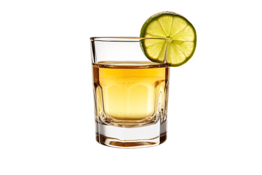 Tequila Shot isolated on a transparent background png