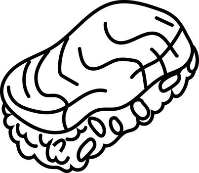 Detailed Japanese Crab Seafood Illustration png