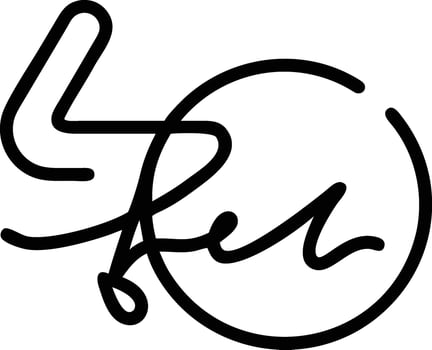 The logo for the company is a black and white image vector