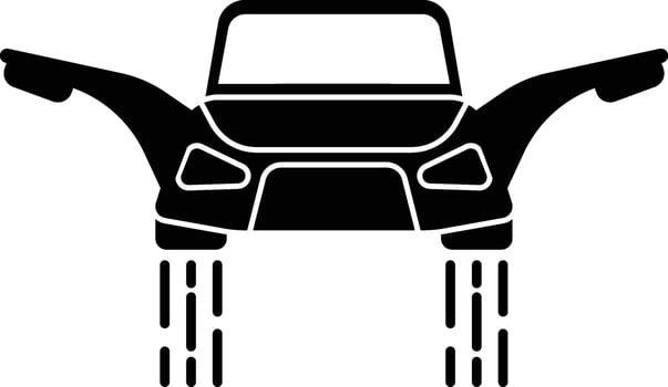 Flying Car Icon Illustration vector