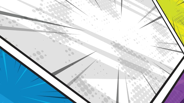 Dynamic Comic Pop Art Background vector