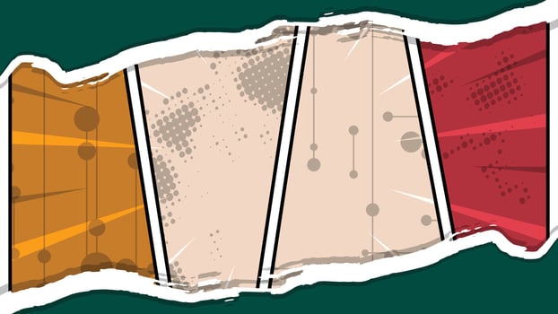 Torn Edge Comic Panel Background vector