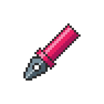 Pixel art fountain pen vector