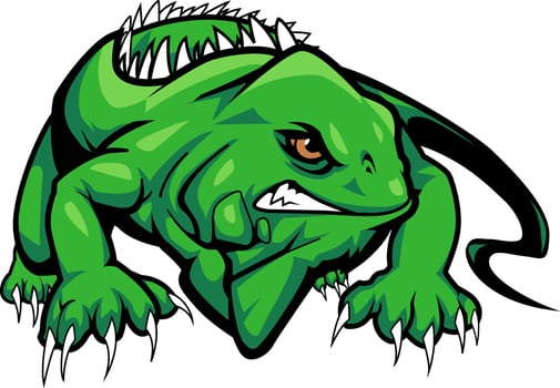 green lizard illustration artwork vector