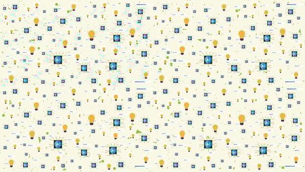 Colorful light bulb pattern design vector