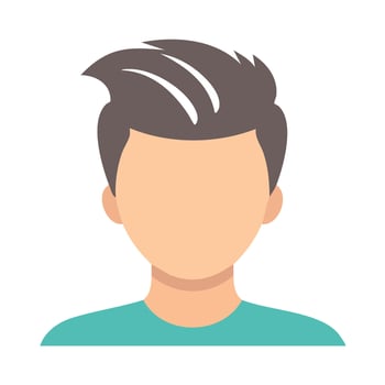 A man with a shaved head and a mohawk vector