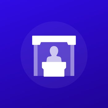 booth icon, exhibition stand , transparent design vector