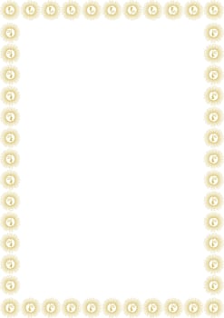Sun fashion frame. celestial witchcraft template for your text. Hand drawn illustration vector