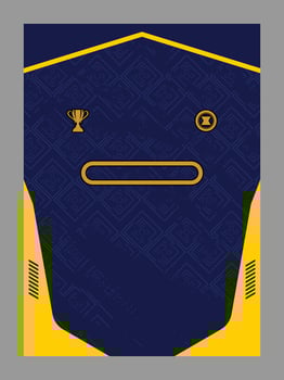 Sports Jersey Template with Trophy and Badge vector